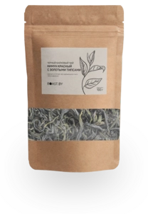 Кимун красный с золотыми типсами